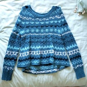 Free People Fair Isle Sweater XS